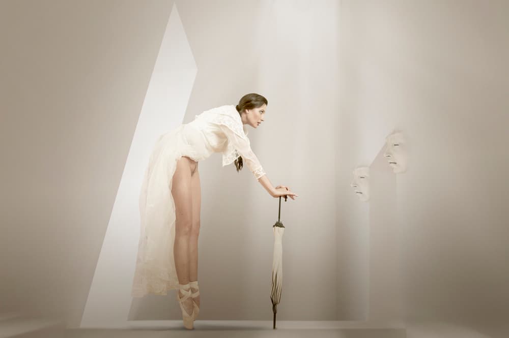 Ethereal Ballerina Umbrella by Christine von Diepenbroek — canvas wall art