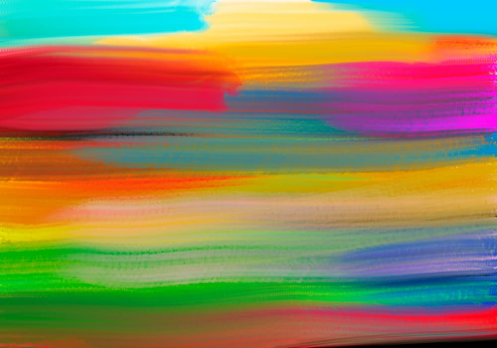 Vibrant Color Strokes by Cesare Bellassai Art — canvas wall art