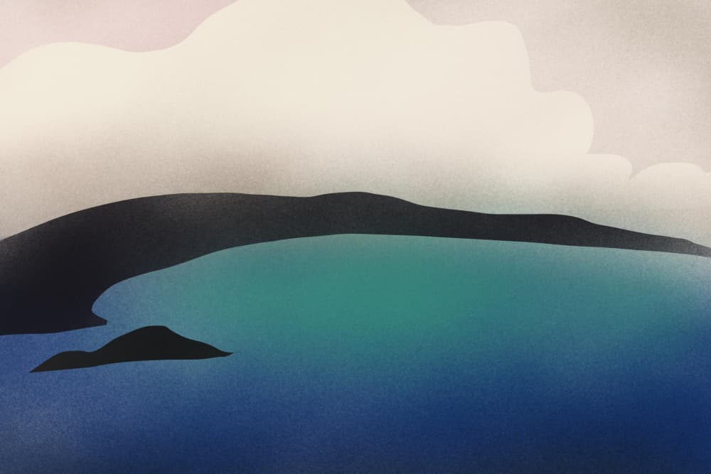 Serene Ocean Horizon by Little Dean — canvas wall art