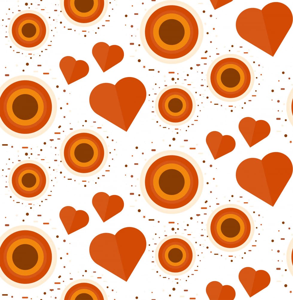 Sweet Hearts Pattern by Marika Barsrsind β canvas wall art
