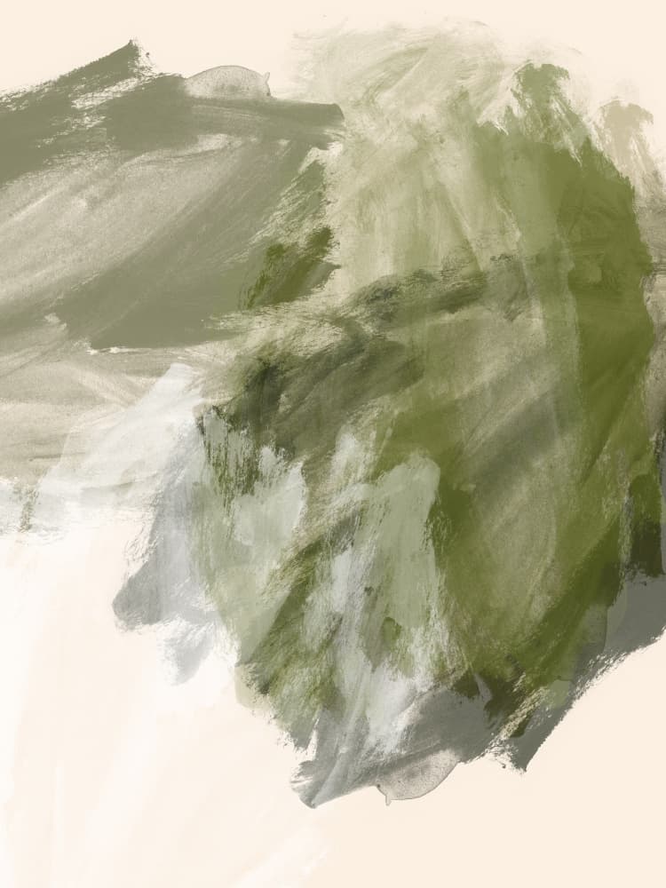 Serene Green Abstract by Dina Dankers — canvas wall art