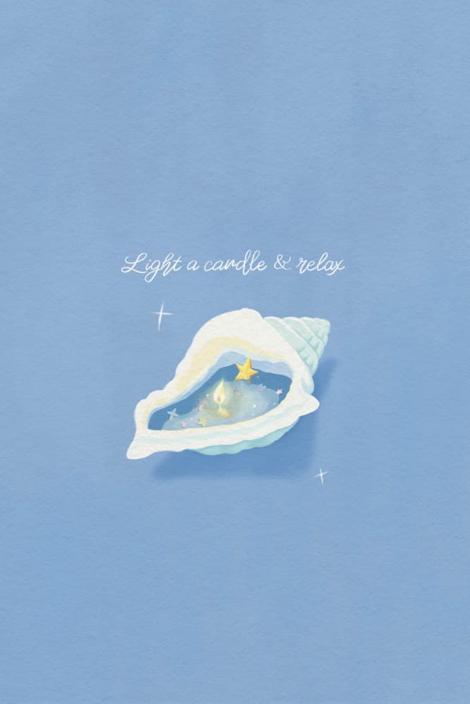 Starry Shell Candle by Xuan Thai — canvas wall art