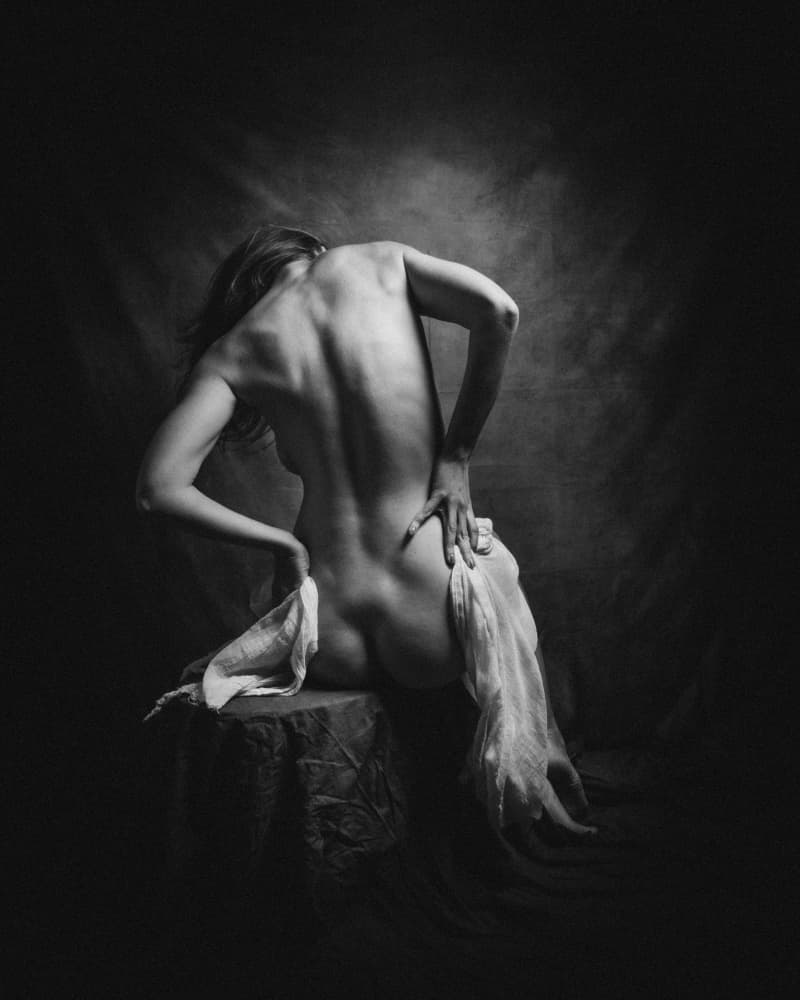Sensual Back Study by Christian Kurz — canvas wall art