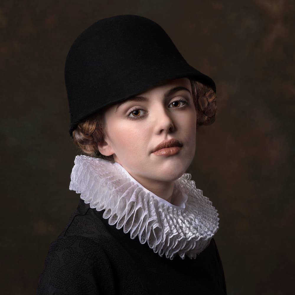 Baroque Style Portrait by Joan Blease — canvas wall art
