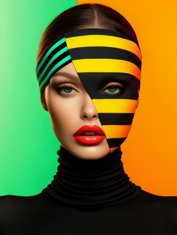 Bold Striped Beauty by Bilge Paksoylu — canvas wall art