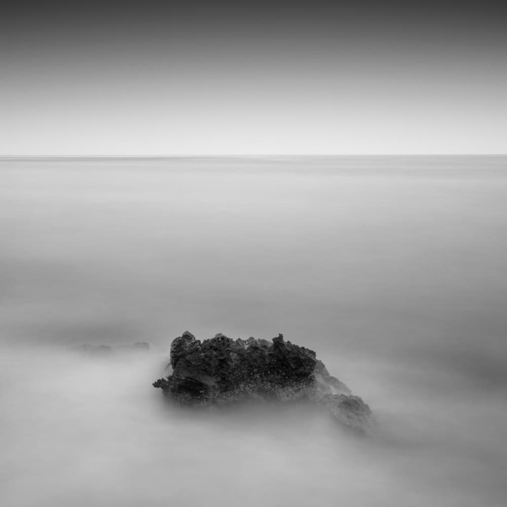 Tranquil Sea Rock by Catalin Baican — canvas wall art