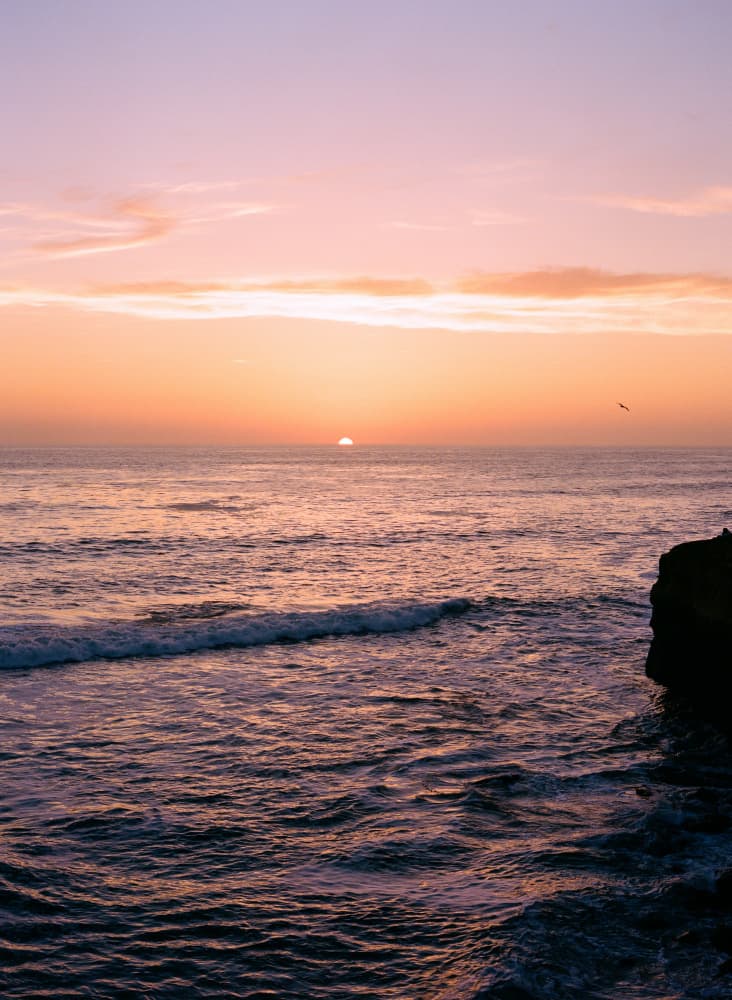 Peaceful Ocean Sunset by Bethany Young — canvas wall art