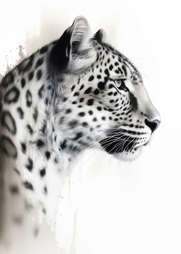 Majestic Leopard Profile by Andreas Magnusson — canvas wall art
