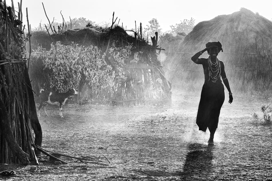 Misty African Village by Izidor Gasperlin — canvas wall art