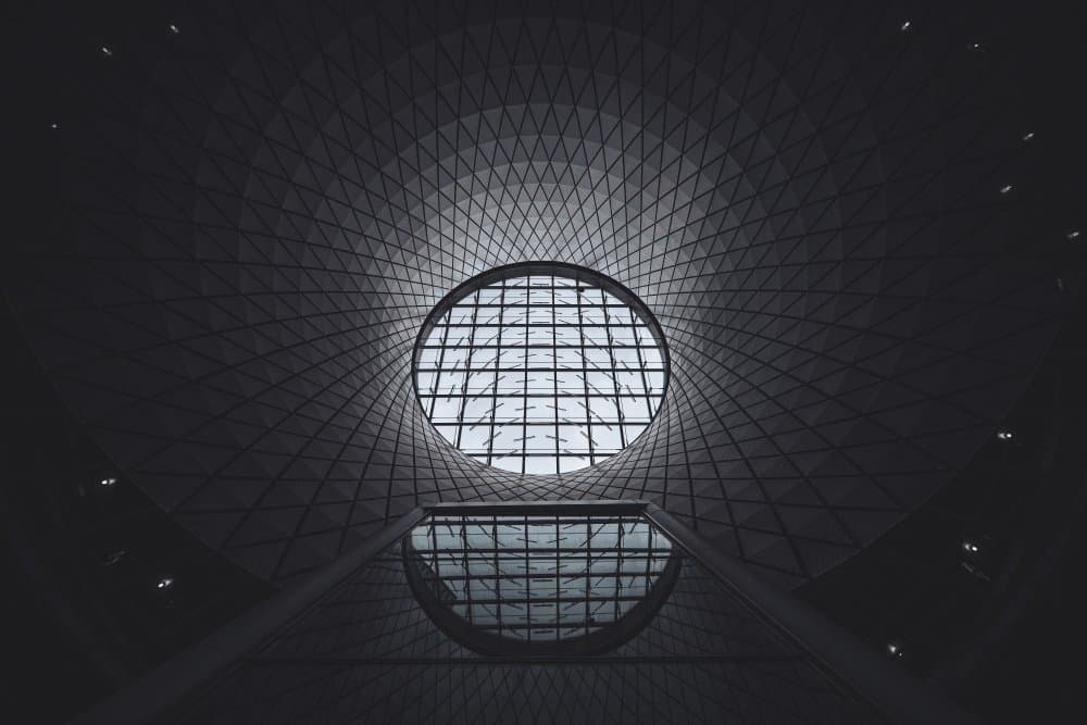Modern Geometric Skylight by Marco Tagliarino — canvas wall art