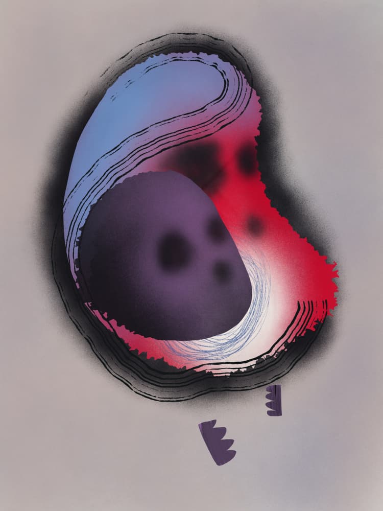 Vibrant Fluid Abstract by Little Dean — canvas wall art