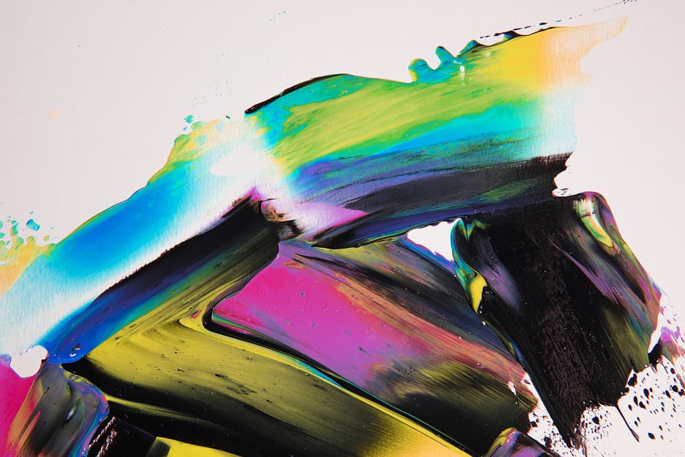 Dynamic Color Strokes by Julia Ramiro — canvas wall art