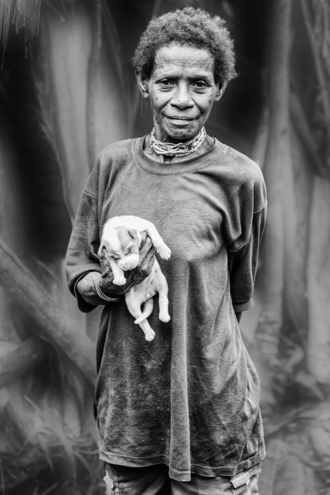 Tender Puppy Bond by Pavol Stranak — canvas wall art