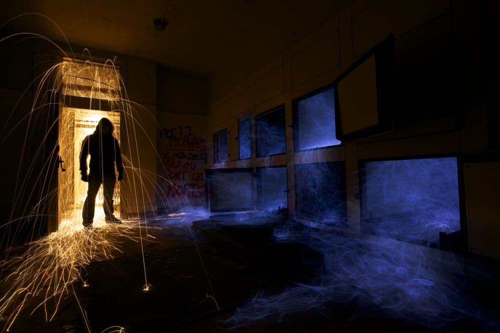 Glowing Doorway Silhouette by Sebastien DEL GROSSO — canvas wall art