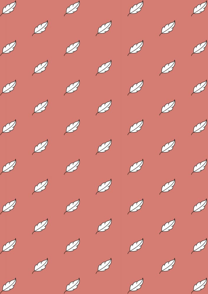 Coral Leaf Pattern by kathrinmay — canvas wall art
