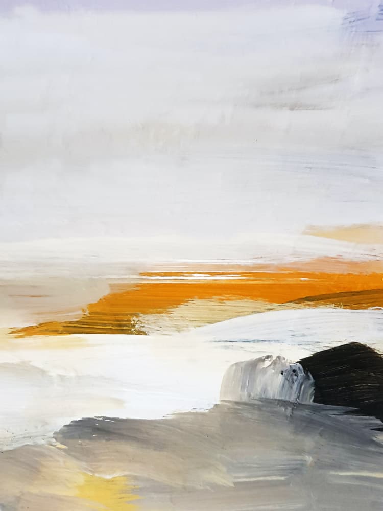 Abstract Horizon Glow by Ejaaz Haniff — canvas wall art
