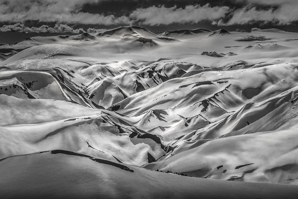 Winter Mountain Shadows by Peter Svoboda MQEP — canvas wall art