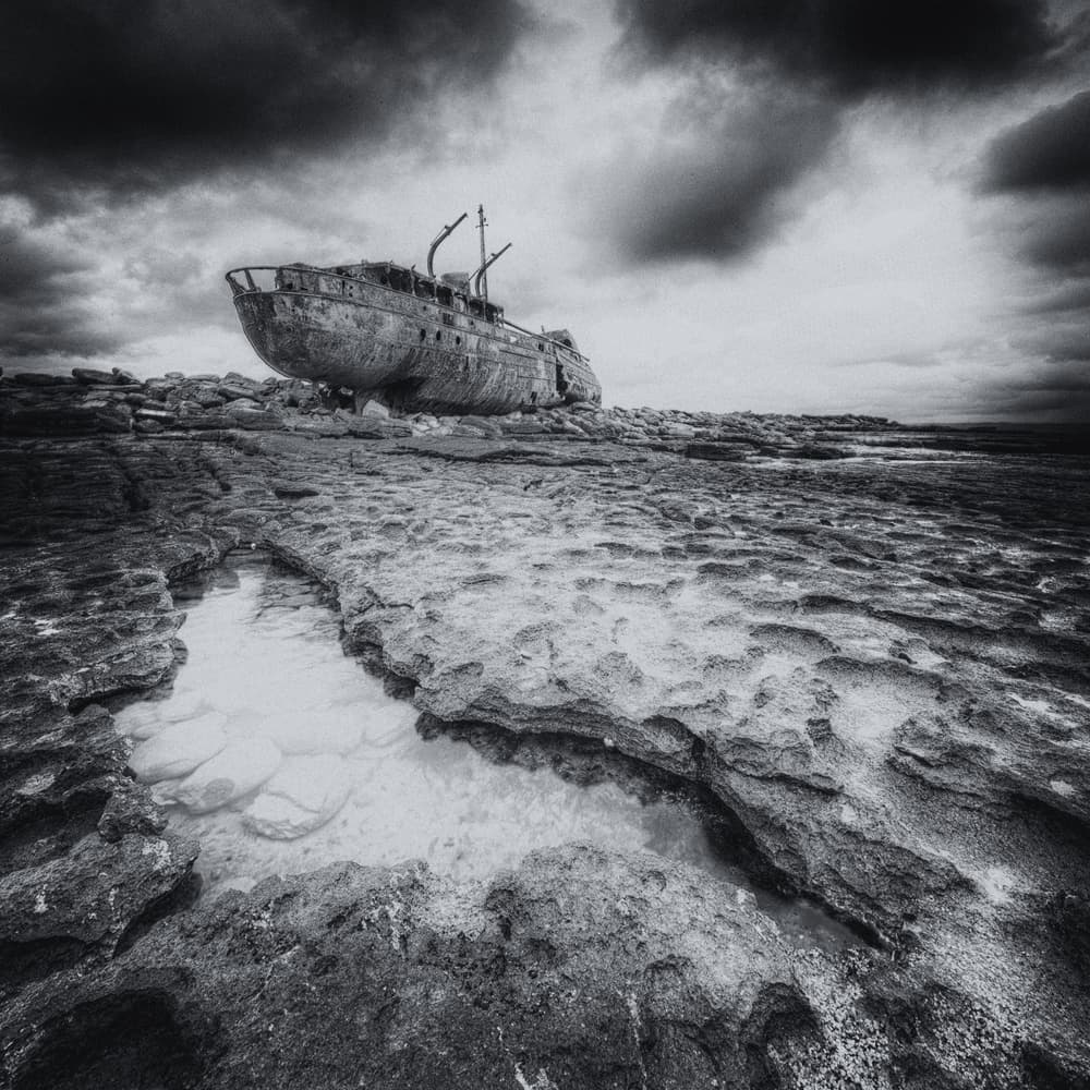 Abandoned Shipwrecked Vessel by Thomas Siegel — canvas wall art