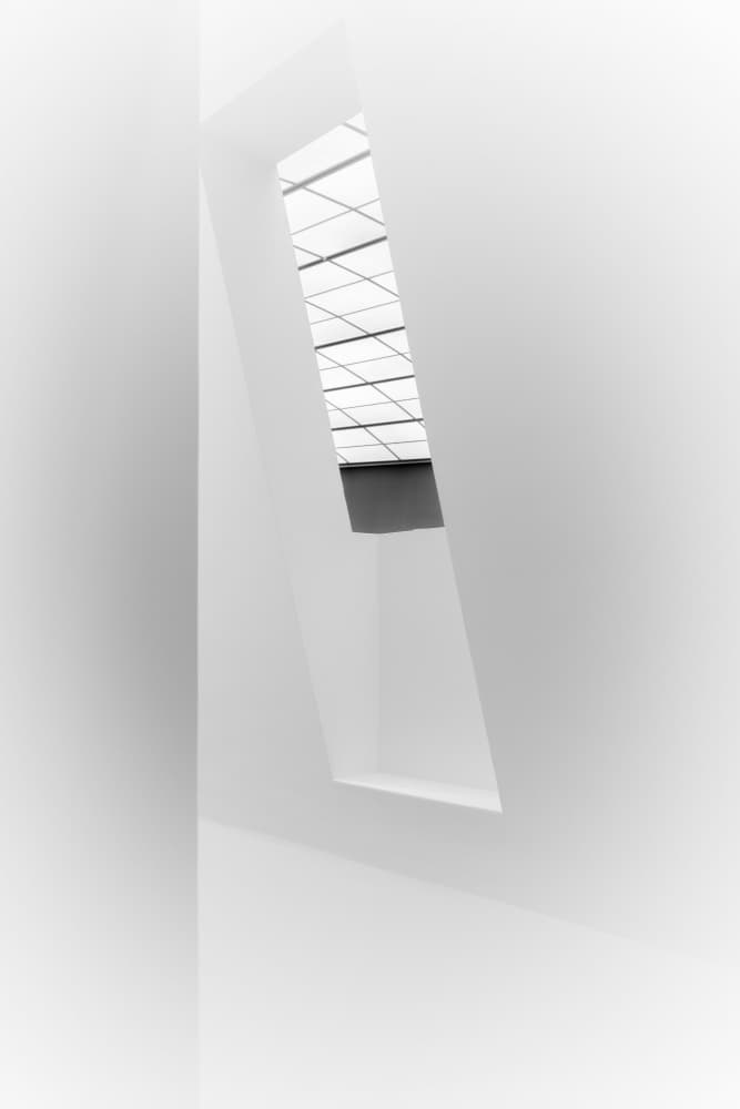 Bright Geometric Skylight by Heike Wolters-Wrase — canvas wall art
