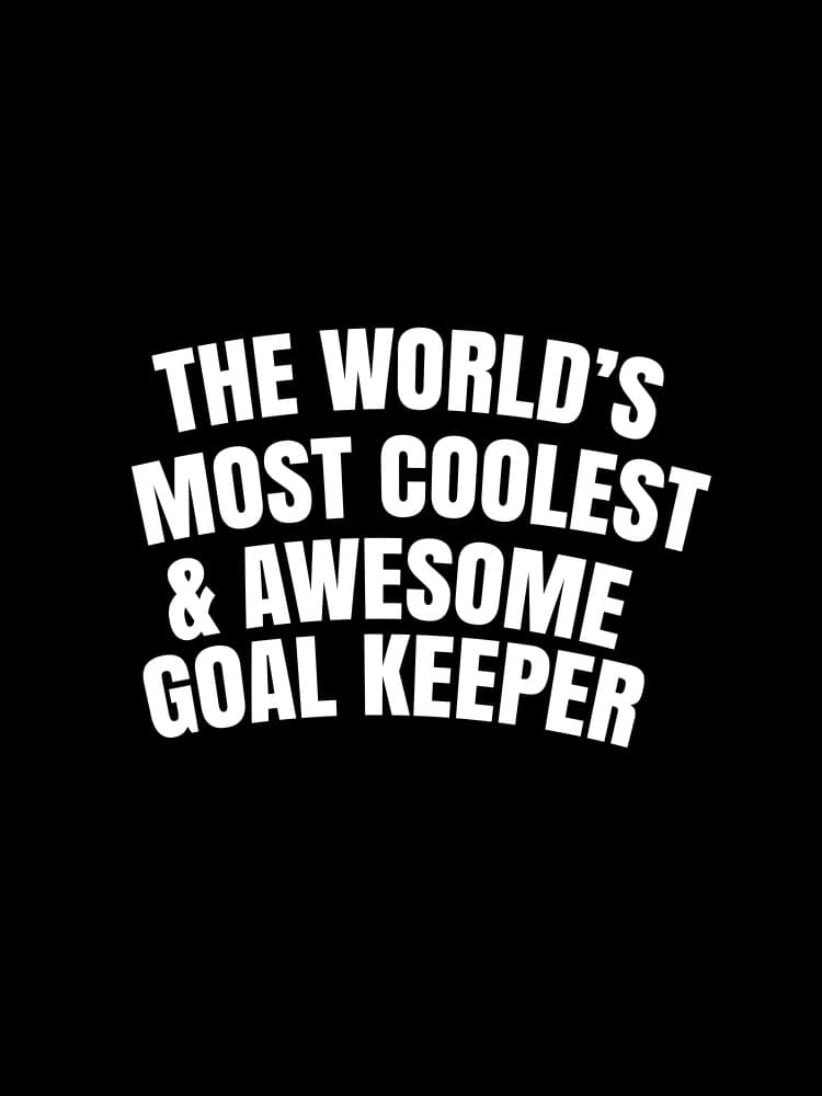 World's most coolest and awesome goal keeper by Happie Eagle — canvas wall art