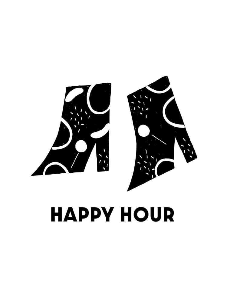 Happy Hour Heels by Aislinn Simmonds — canvas wall art