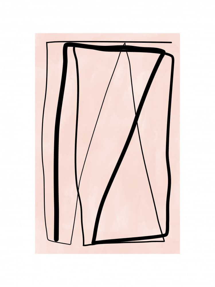 Bold Geometric Lines by Elena Ristova — canvas wall art