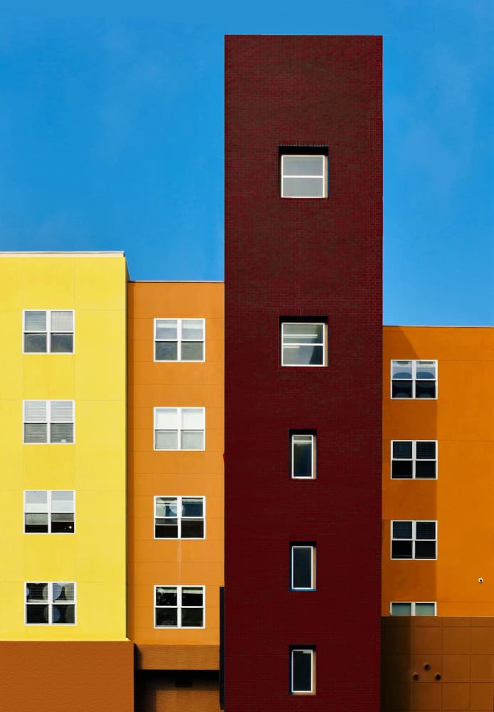 Colorful Urban Geometry by Arnon Orbach — canvas wall art
