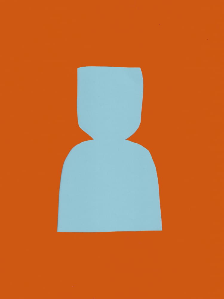 Minimal Human Form by Bronwyn Baker — canvas wall art