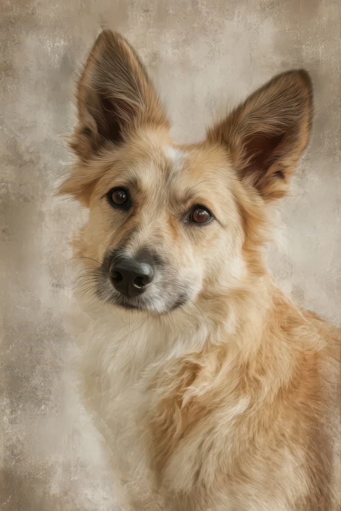 Curious Brown Dog by Rafal Kulik — canvas wall art