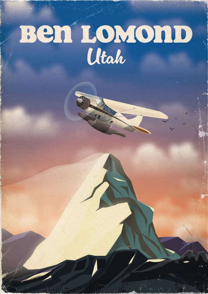 Ben Lomond Utah Flight by Nicholas — canvas wall art