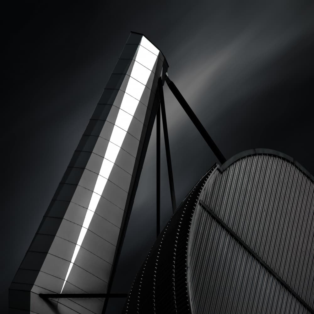 Sleek Urban Geometry by Gilbert Claes — canvas wall art
