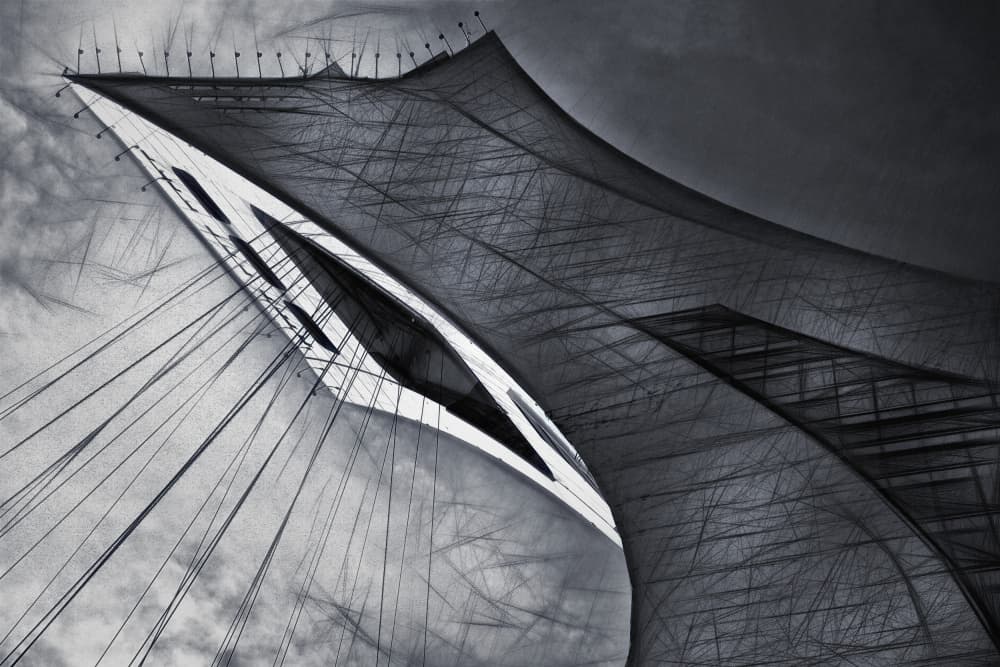 Modern Architectural Lines by Hans-Wolfgang Hawerkamp — canvas wall art