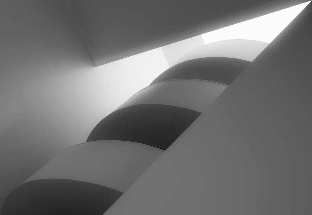 Curved Light Forms by Anna Niemiec — canvas wall art