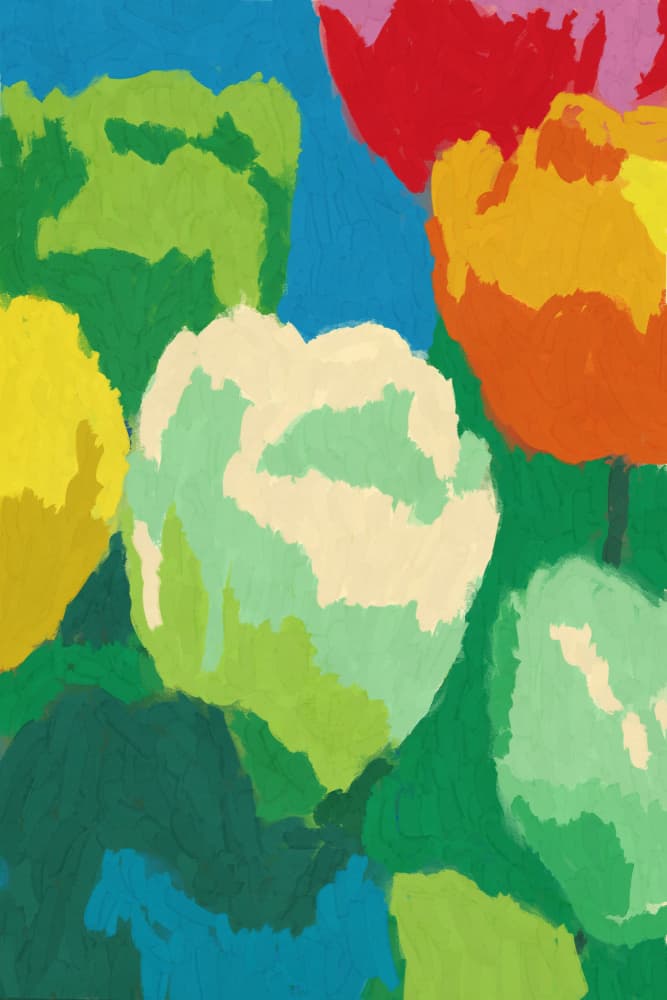 Tulip Impression by Treechild — canvas wall art