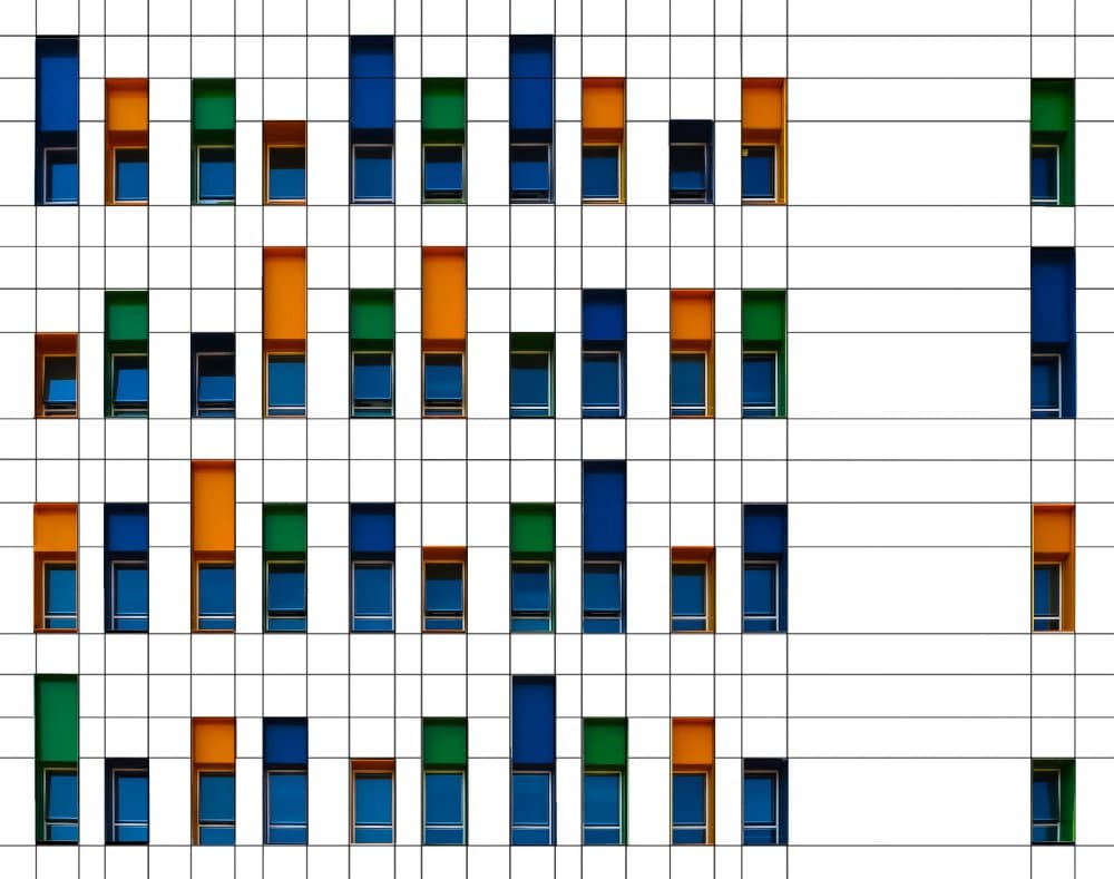 Modern Colorful Windows by Arnon Orbach — canvas wall art