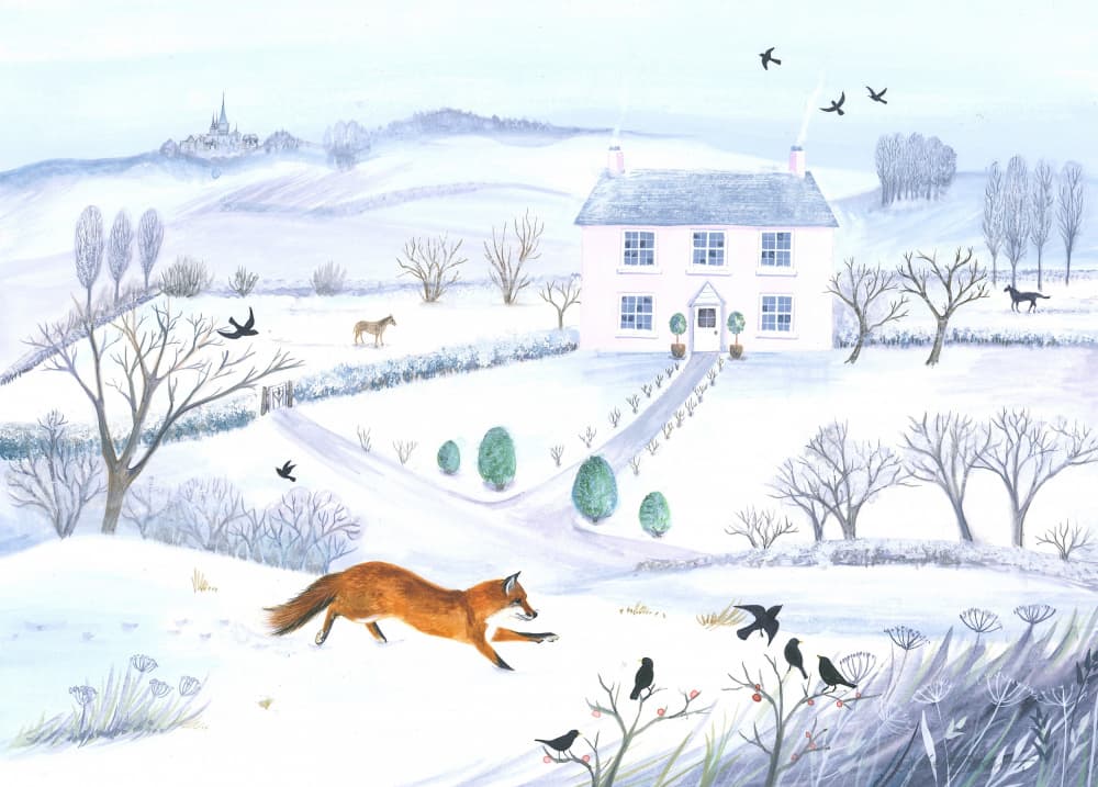 The Winter Fox by Isabelle Brent — canvas wall art
