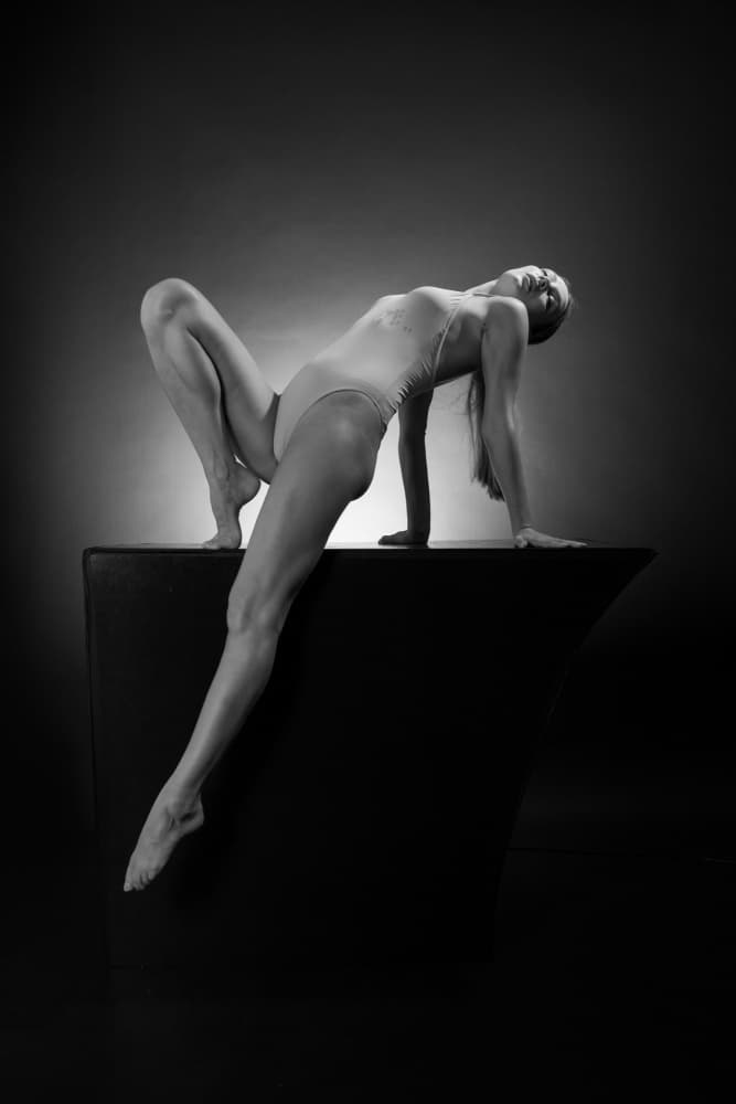 Graceful Dancer Pose by Songlin Xu — canvas wall art