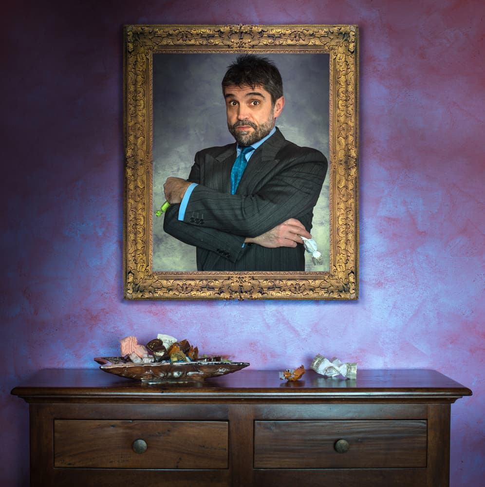 Man Beyond The Frame by Giorgio Toniolo — canvas wall art