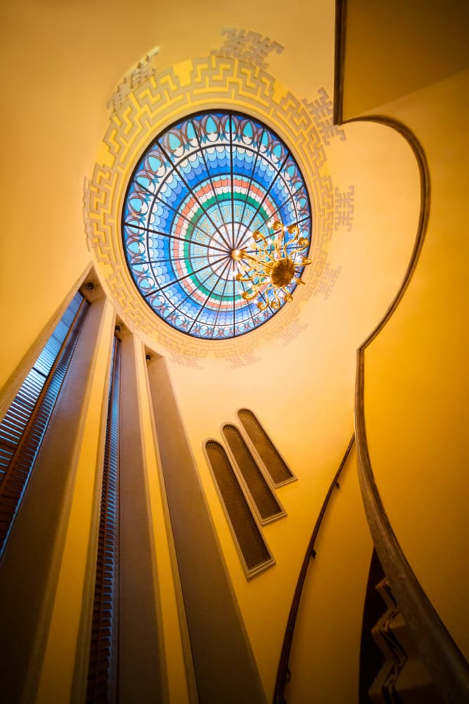 Grand Stained Glass Dome by konglingming — canvas wall art