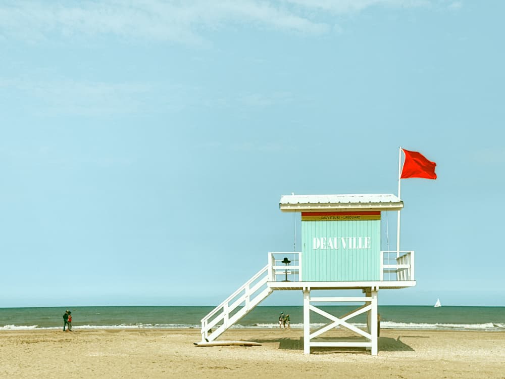 Deauville Lifeguard Tower by Roland Weber — canvas wall art