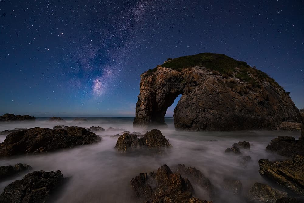 Elephant Rock Milky Way by Jingshu Zhu — canvas wall art