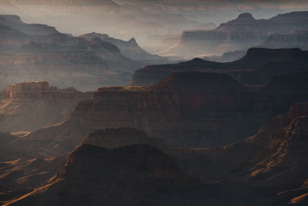 Majestic Canyon Light by Witold Ziomek — canvas wall art