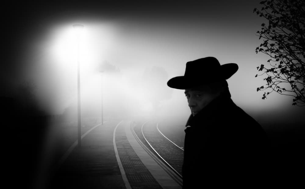 Mysterious Man in Fog by Juan Luis Duran — canvas wall art