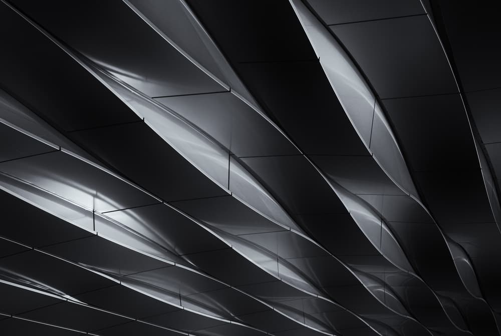 Dark Flowing Curves by Jeroen van de Wiel — canvas wall art