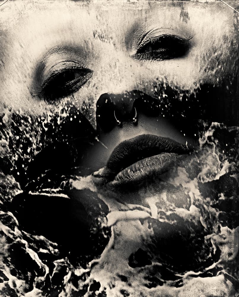 Dramatic Water Portrait by Bogdan Bouşcă — canvas wall art