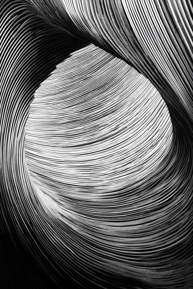 Swirling Abstract Tunnel by Minorstep — canvas wall art