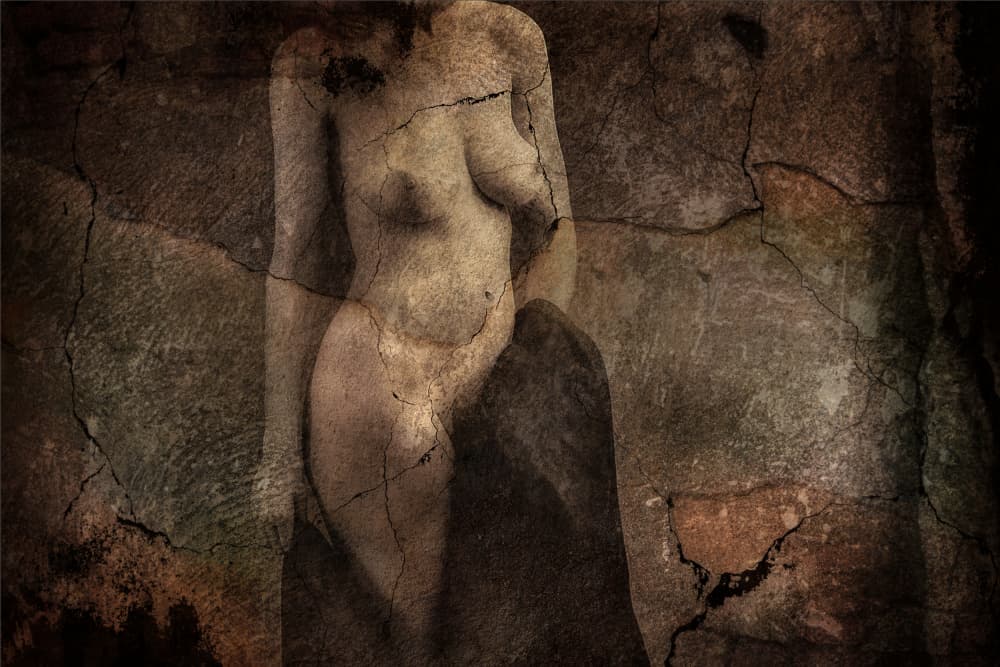 Ancient Stone Nude by Jan Donckers — canvas wall art