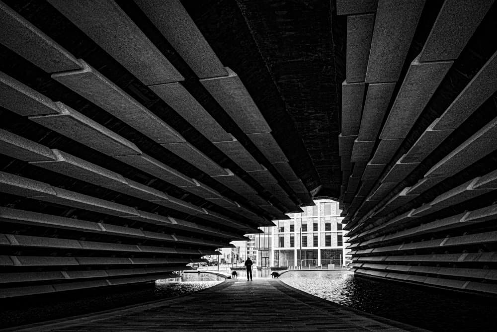 Geometric City Tunnel by Linda Wride — canvas wall art