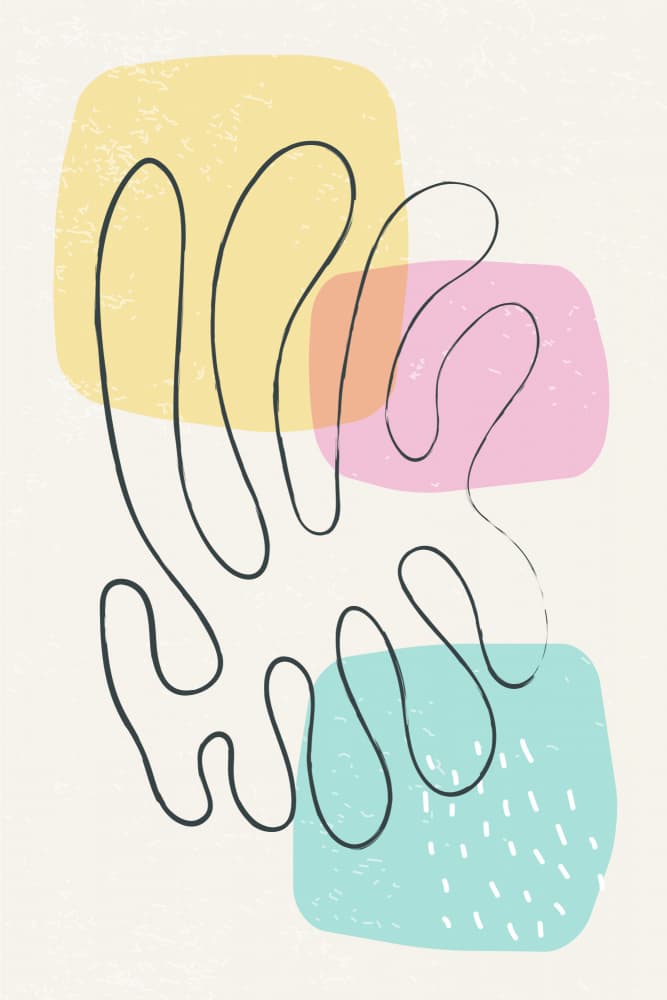 Colorful Fluid Botanical Shapes by jay stanley — canvas wall art