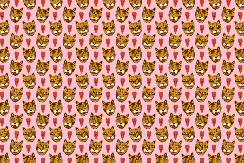 Tigerpatternno08 by Treechild — canvas wall art